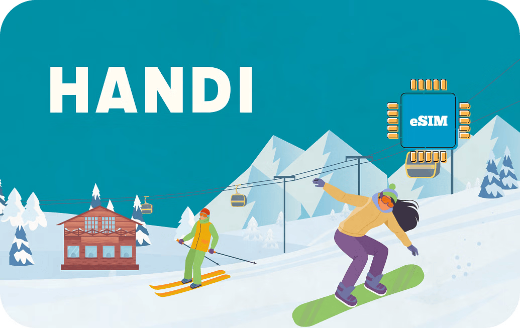 eSIM kártya - Andorra - Handi 3 GB 30 nap 10.5 US dollár