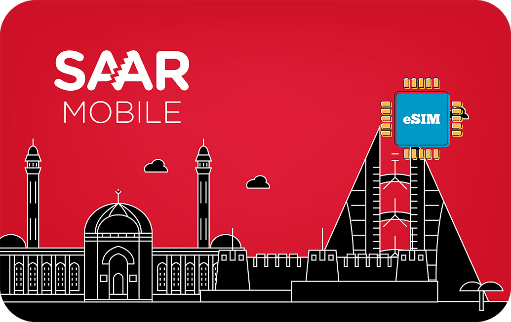 eSIM kártya - Bahrein - Saar Mobile 3 GB 30 nap 12.5 US dollár