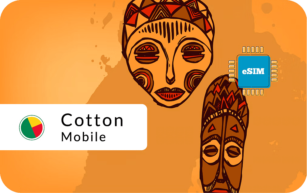 eSIM kártya - Benin - Cotton Mobile 1 GB 7 nap 9.5 US dollár