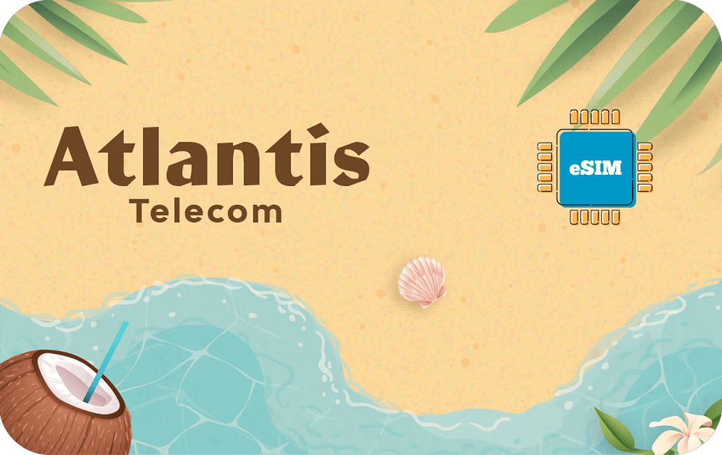 eSIM kártya - Kajmán-szigetek - Atlantis Telecom 1 GB 7 nap 9.5 US dollár