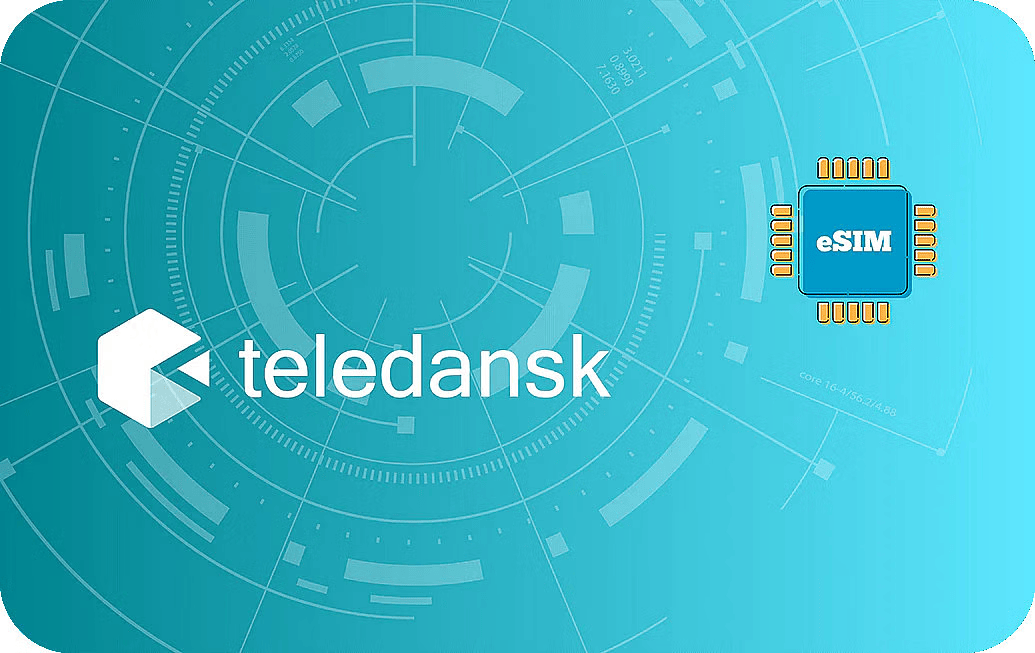 eSIM kártya - Dánia - Teledansk 3 GB 30 nap 9.5 US dollár