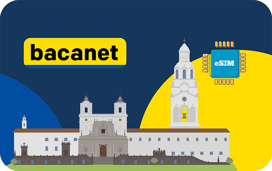 eSIM kártya - Ecuador - Bacanet 1 GB 7 nap 8 US dollár