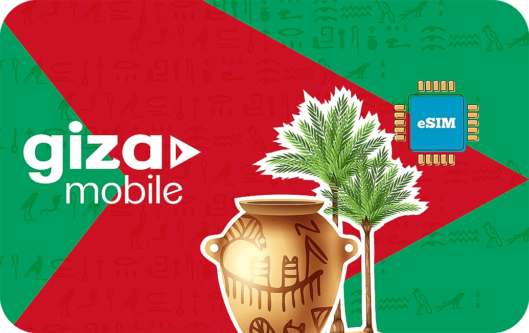 eSIM kártya - Egyiptom - Giza Mobile 5 GB 30 nap 26.5 US dollár