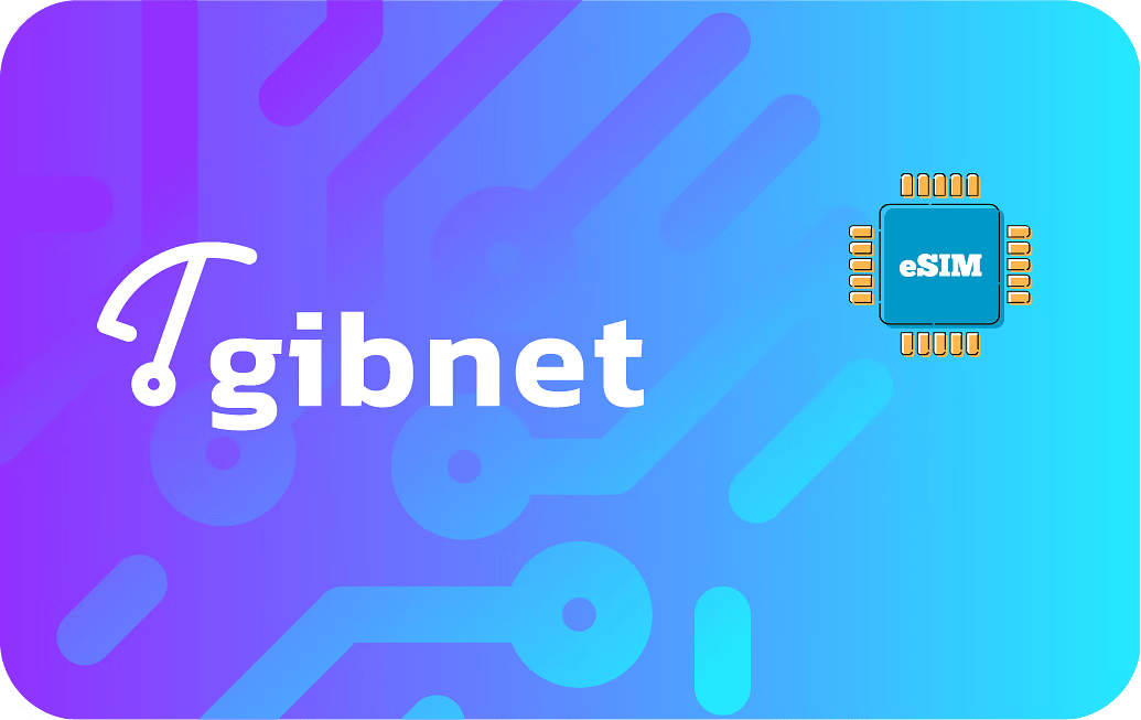 eSIM kártya - Gibraltár - Gibnet 5 GB 30 nap 16 US dollár