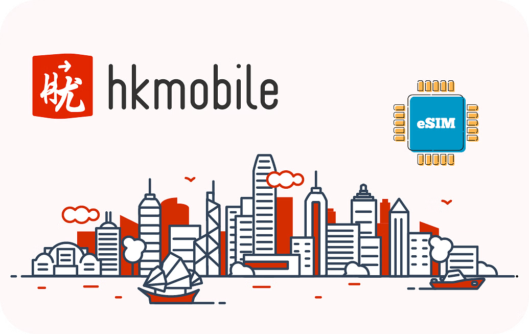 eSIM kártya - Hongkong - Hkmobile 1 GB 7 nap 4.5 US dollár