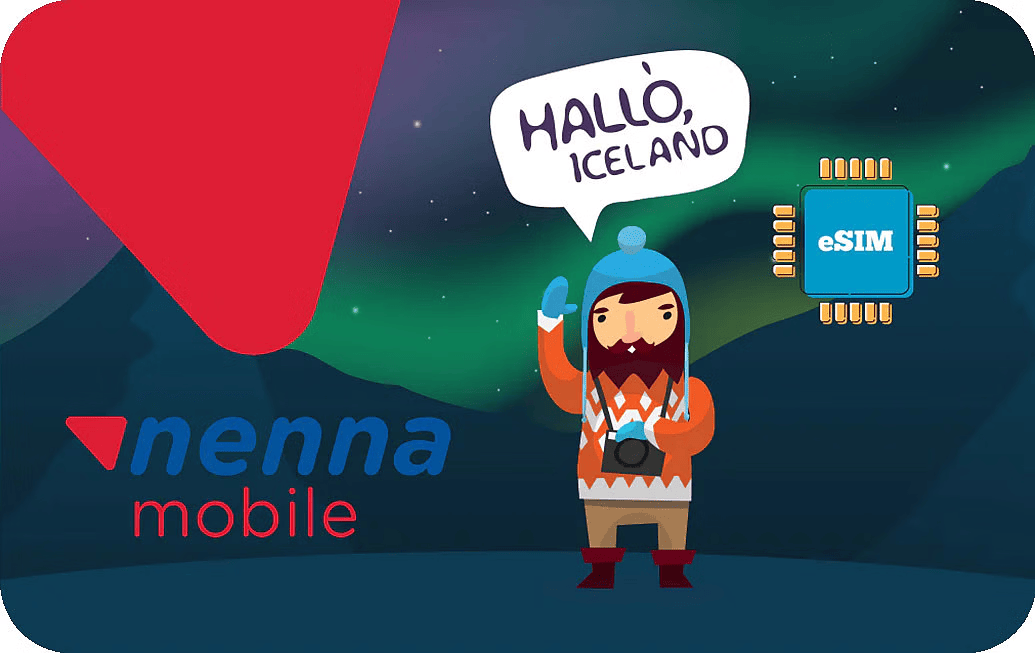 eSIM kártya - Izland - Nenna Mobile 5 GB 30 nap 14 US dollár