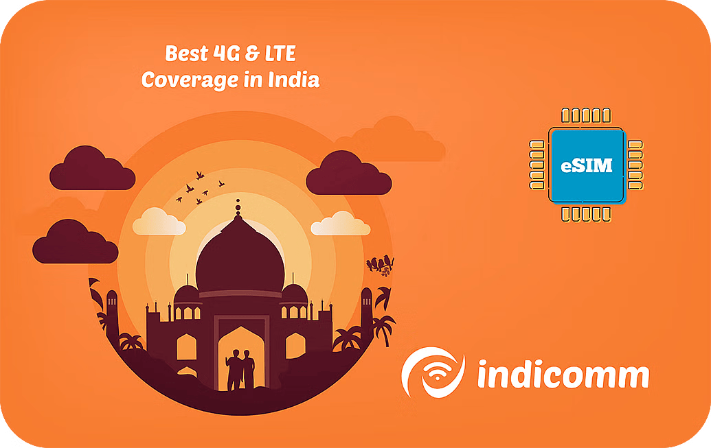 eSIM kártya - India - Indicomm 10 GB 30 nap 25 US dollár