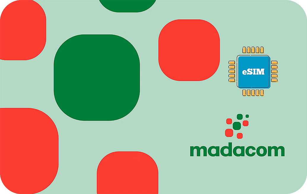 eSIM kártya - Madagaszkár - Madacom 1 GB 7 nap 8 US dollár