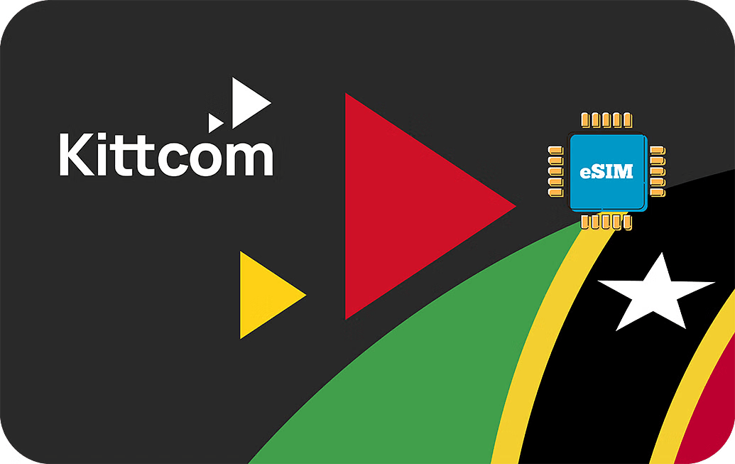 eSIM kártya - Saint Kitts és Nevis - Kittcom 5 GB 30 nap 32.5 US dollár