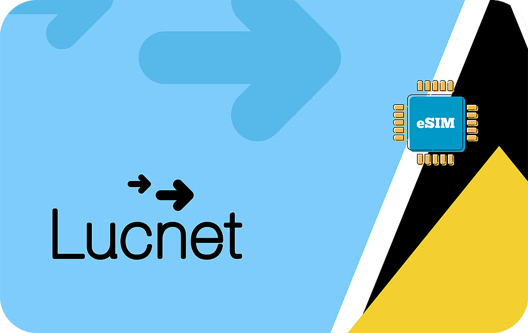 eSIM kártya - Saint Lucia - Lucnet 3 GB 30 nap 21 US dollár