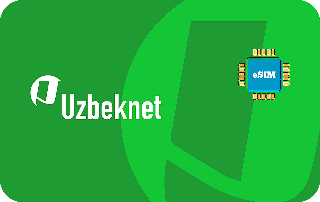 eSIM kártya - Üzbegisztán - Uzbeknet 1 GB 7 nap 4.5 US dollár